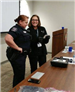 Officer and Citizen Giving Presentation