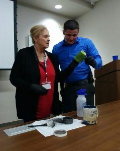 Officer and Citizen Druing a Demonstration